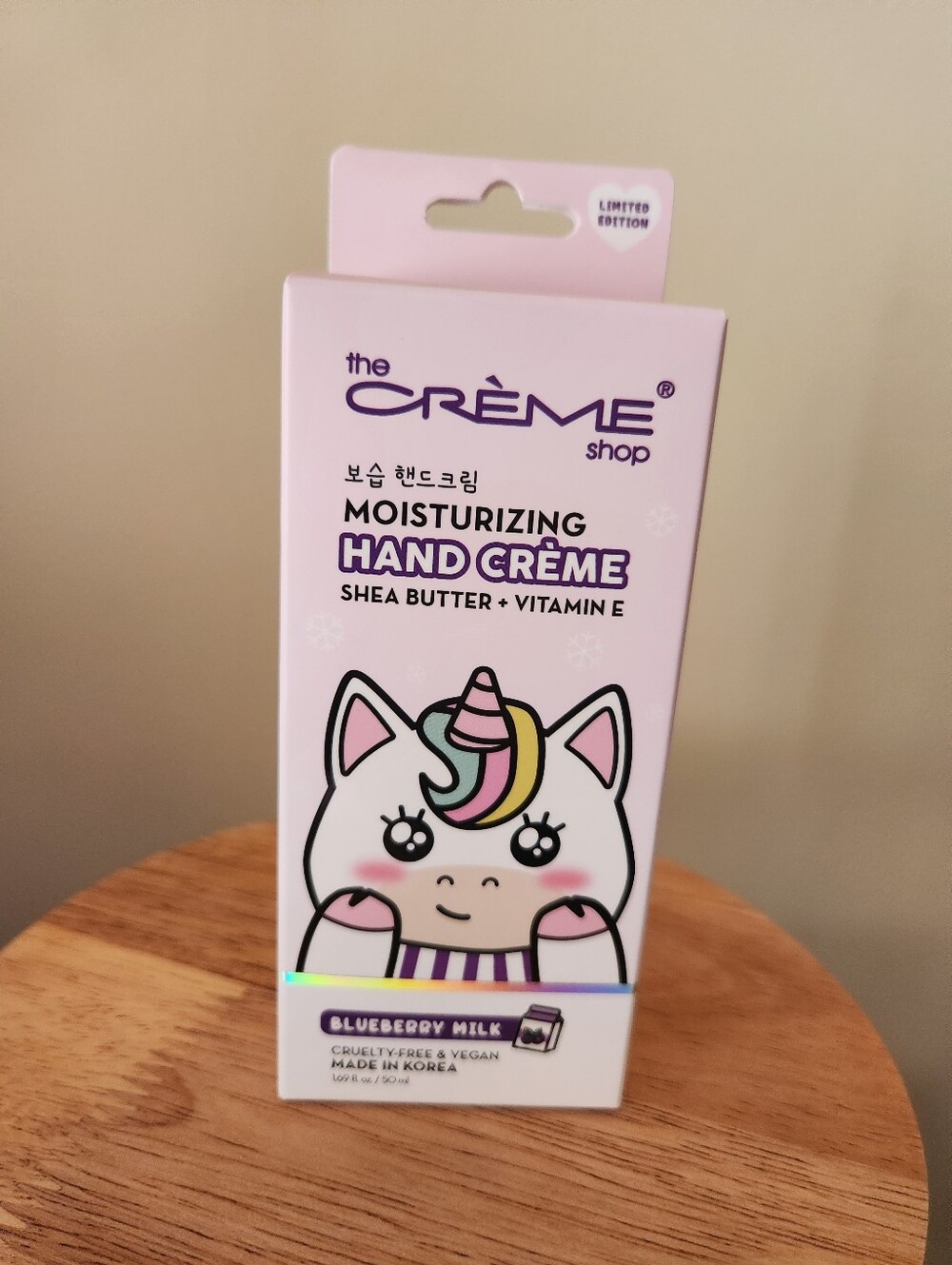 Creme Shop Moisturising Hand Creme Blueberr Milk New